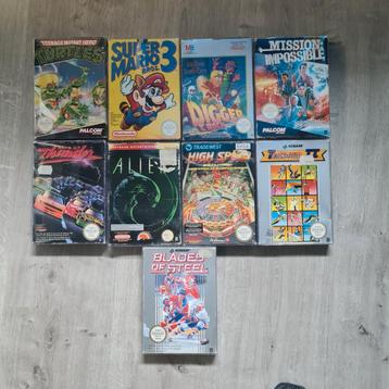 Collectie Nintendo NES games. beschikbaar voor biedingen