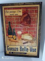 GUEUZE BELLE-VUE reclame, Ophalen of Verzenden, Gebruikt, Reclamebord, Plaat of Schild, Overige merken