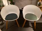 HAY 2AAC stoelen,wit mat eiken poten, Ophalen, Gebruikt