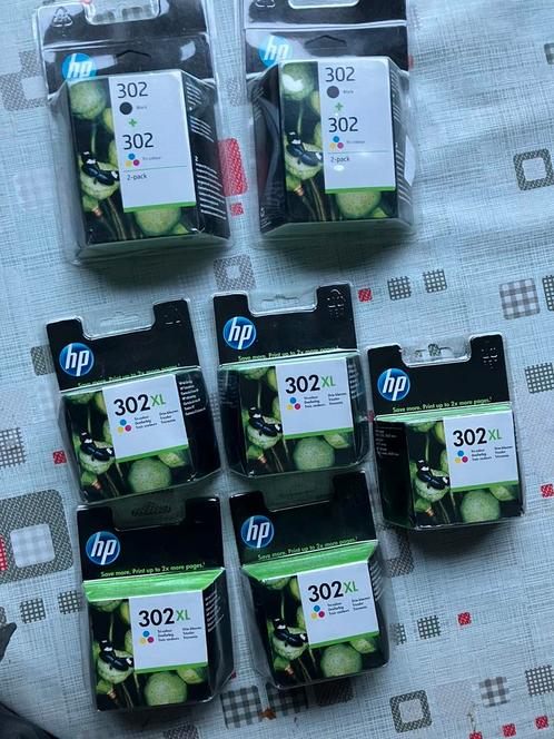 HP 302 originele zwarte/drie-kleuren inktcartridges, 2-pack, Computers en Software, Printerbenodigdheden, Zo goed als nieuw, Cartridge