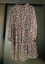 zwarte jurk met veelkleurige bloemen, Kleding | Dames, Verzenden, Zwart, Maat 46/48 (XL) of groter, Zo goed als nieuw