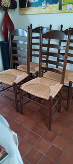 Gratis 4 riet stoelen, Antiek en Kunst, Ophalen