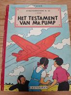Jo, Suus en Jokko - Het testament van Mr. Pump eerste druk, Gelezen, Eén stripboek, Ophalen of Verzenden, Herge