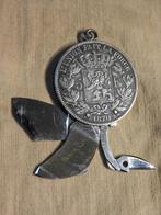 Manicure set zilveren munt 5 Fr Leopold II 1870 ELOI DEPOSE, Antiek en Kunst, Ophalen of Verzenden, Zilver