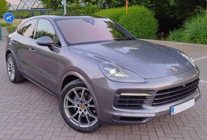 Porsche Cayenne turbo coupe 3.0 E-hybride,grijs,pano, Auto's, Porsche, Particulier, Cayenne, 360° camera, 4x4, ABS, Achteruitrijcamera