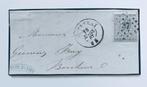 afstempeling 1867 Kortrijk, Ophalen of Verzenden, Envelop