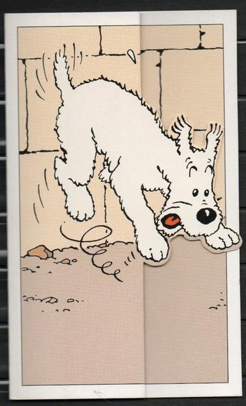 Carte postale : Hergé : Tintin - BASF - Système pop up beschikbaar voor biedingen
