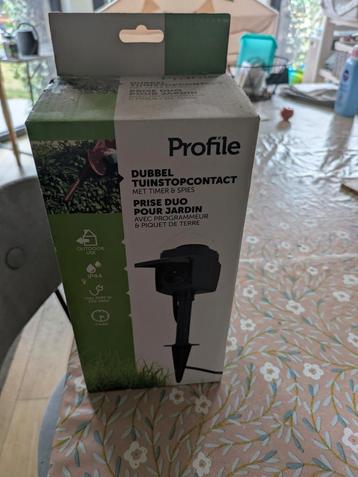 tuin stopcontact met timer nieuw in doos beschikbaar voor biedingen