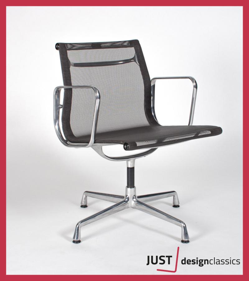 Vitra Eames ea108 Antraciet Netweave Gepolijst (voorraad:5), Maison & Meubles, Chaises, Comme neuf, Enlèvement