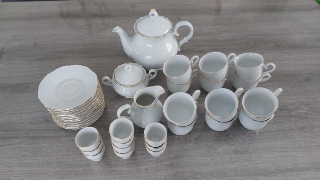 Koffieservies Porselein, Antiquités & Art, Antiquités | Porcelaine, Enlèvement