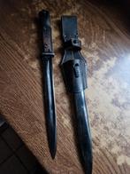 Ww2 duitse K98 bajonet met schede en frog repro, Verzamelen, Ophalen of Verzenden