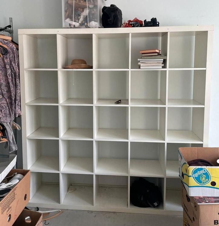 Kallax kast 5x5, Huis en Inrichting, Kasten | Boekenkasten, Gebruikt, 150 tot 200 cm, 150 tot 200 cm, Ophalen