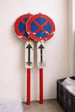 Set parkeerverbod borden + palen (2 stuks), Ophalen, Zo goed als nieuw