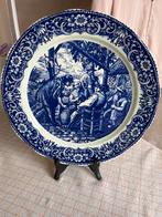 assiette murale bleue Delft de Boch Frères La Louvière, Antiquités & Art, Enlèvement ou Envoi