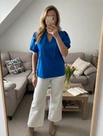 Blouse met pofmouwtjes maat large, Kleding | Dames, Verzenden, Zo goed als nieuw, Maat 42/44 (L), Blauw