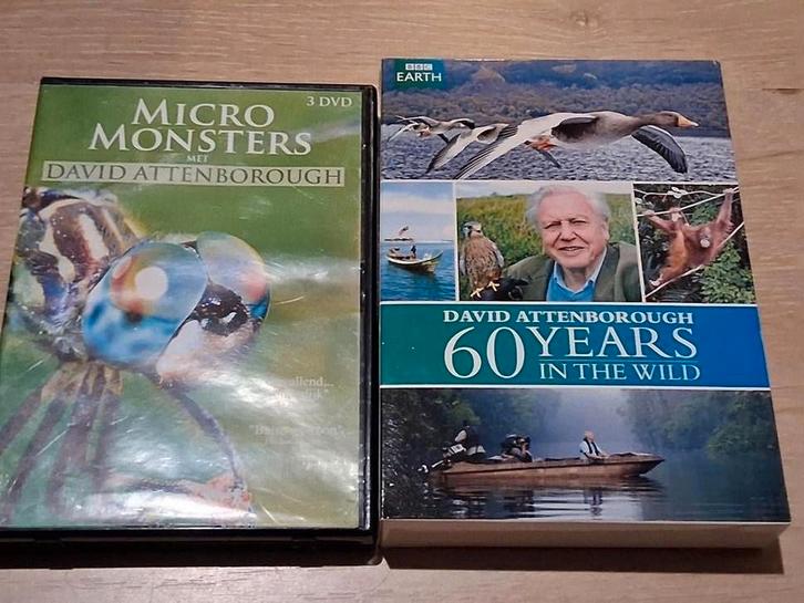 2 Dvd-boxen David Attenborough; micro monsters/ 60years, Cd's en Dvd's, Dvd's | Documentaire en Educatief, Zo goed als nieuw, Natuur