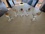 Grimbergen bierglazen 5st, Verzamelen, Ophalen, Zo goed als nieuw, Bierglas