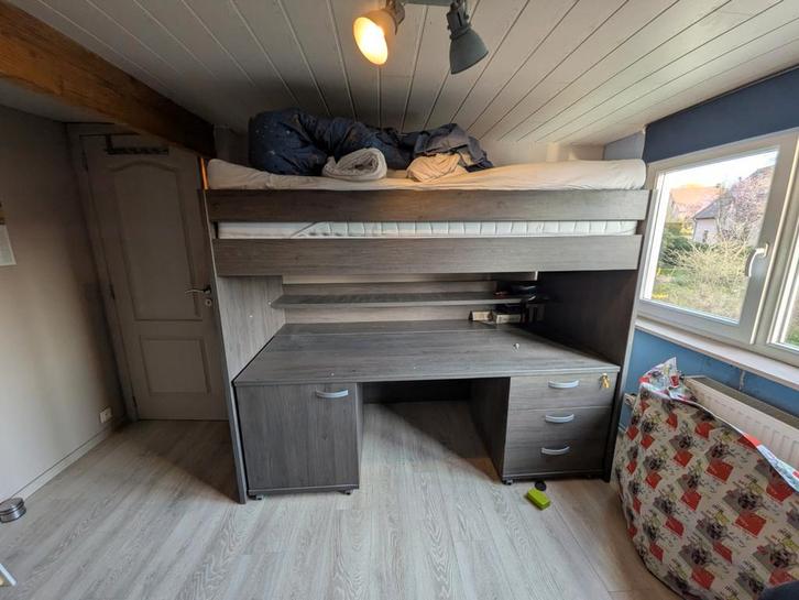 Hoogslaper houtlook, Kinderen en Baby's, Kinderkamer | Stapelbedden en Hoogslapers, Hoogslaper, Ophalen