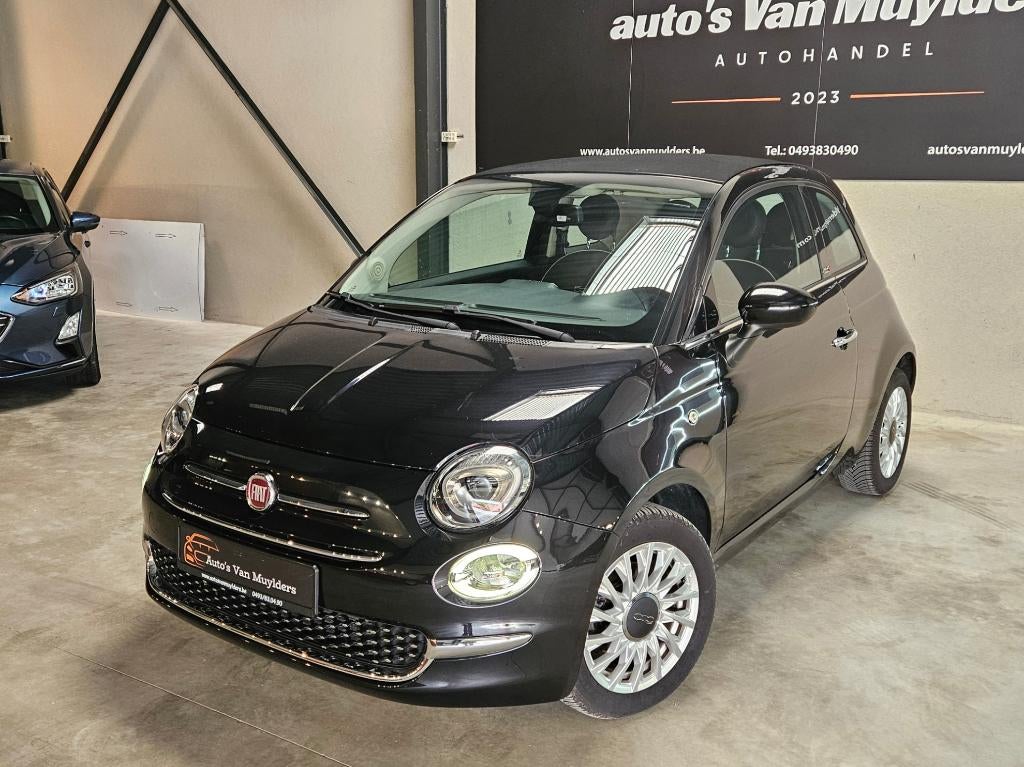Fiat 500c cabrio benzine 44000km  12 maanden garantie, Auto's, Voorwielaandrijving, 4 zetels, Cabriolet, Leder en Stof
