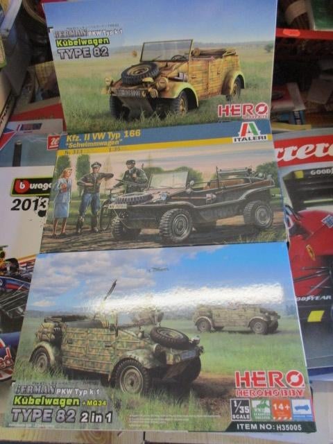 models kits " schwimm et kubelwagen ww2"au 1/35, Hobby en Vrije tijd, Ophalen of Verzenden, Nieuw