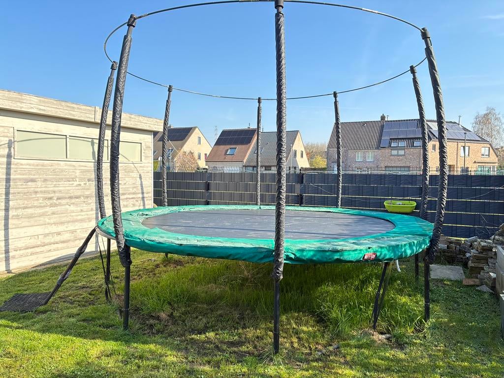 Trampoline Berg Champion 380cm, Ophalen, Zo goed als nieuw