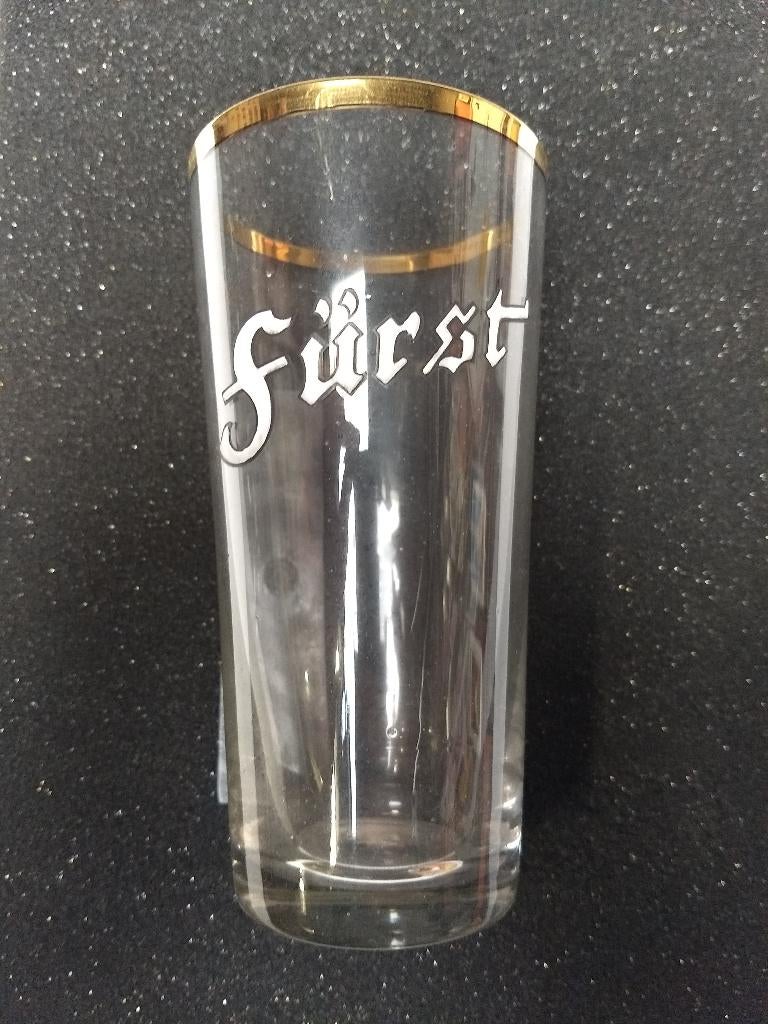 Fürst - emaille glas, Collections, Marques de bière, Comme neuf, Verre ou Verres, Autres marques, Enlèvement ou Envoi