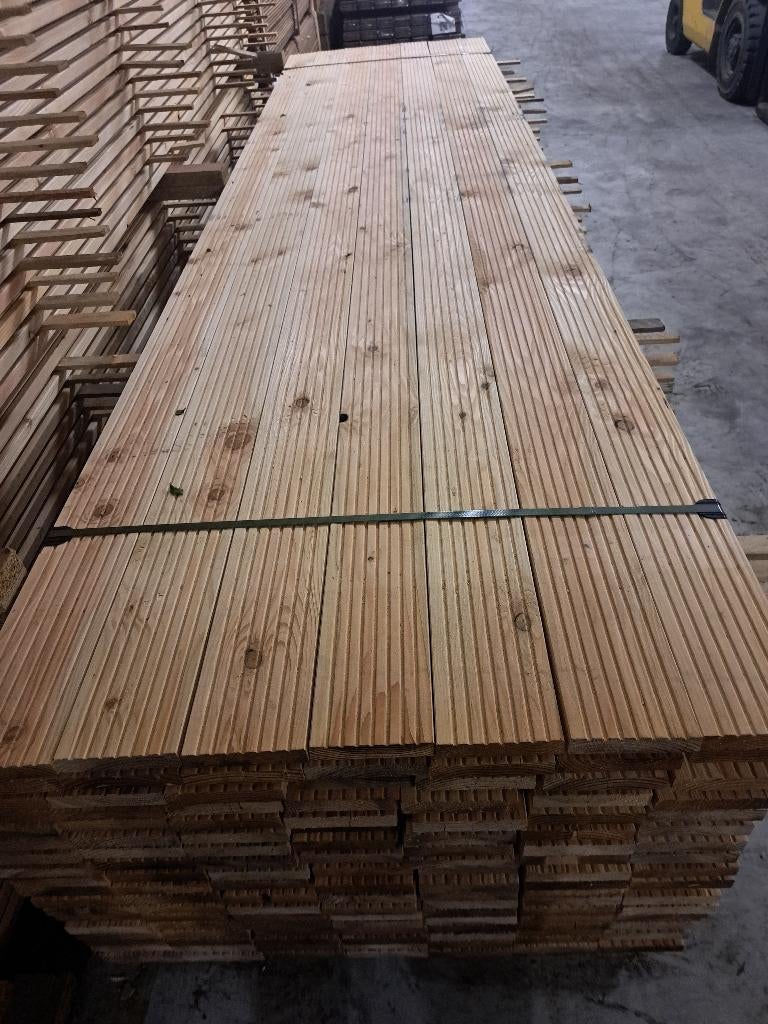 douglas vlonderplanken 27mm dik 140mm breed lang 4 meter, Enlèvement, Neuf, Planches