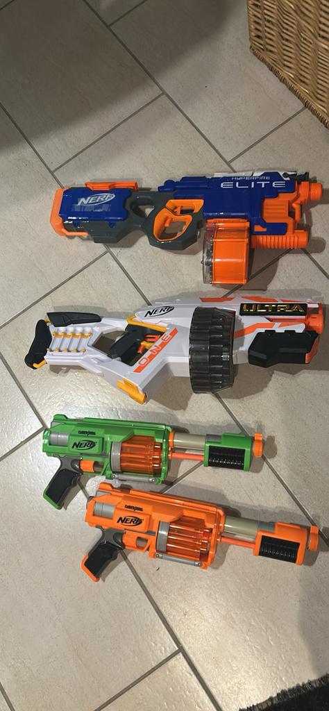 Nerf geweren, Kinderen en Baby's, Speelgoed | Buiten | Actiespeelgoed, Ophalen, Gebruikt