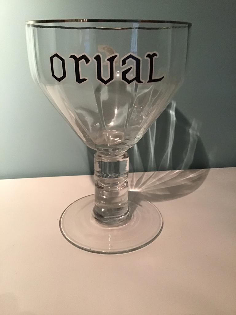 Orval glas 3l, Verzamelen, Biermerken, Ophalen, Zo goed als nieuw