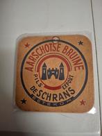 Oud bierviltje aarschotse bruine de schrans, Ophalen of Verzenden