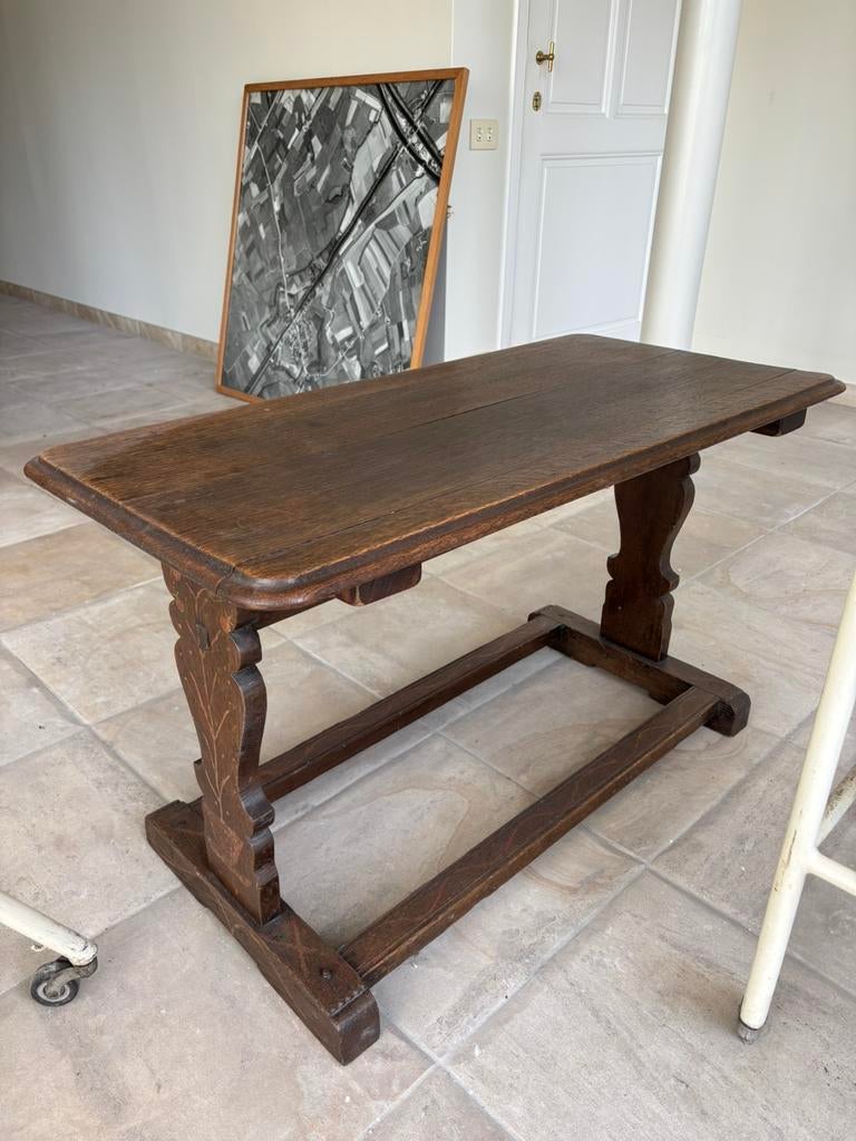 Eikenhouten salontafel, Antiek en Kunst, Antiek | Meubels | Tafels, Ophalen