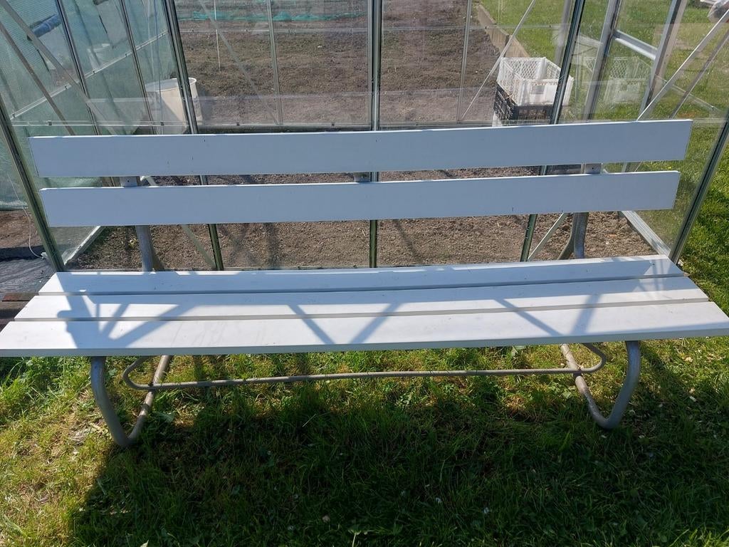 Banc PVC, Jardin & Terrasse, Bancs de jardin, Enlèvement, Utilisé, Plastique
