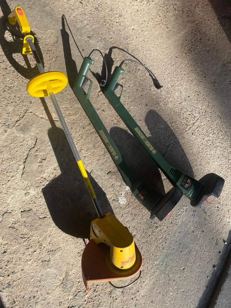 Coupe -bordures électriques WOLF, BLACK DEKER bon fonctionne, Jardin & Terrasse, Enlèvement, Comme neuf