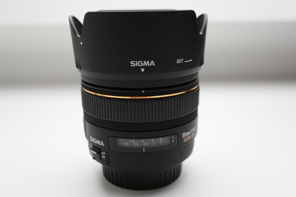 Sigma 30mm F/1.4 EX DC HSM Canon, Ophalen, Zo goed als nieuw, Groothoeklens