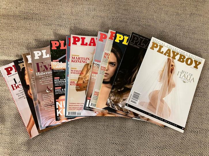 Lot playboy magazines, Livres, Journaux & Revues, Comme neuf, Envoi