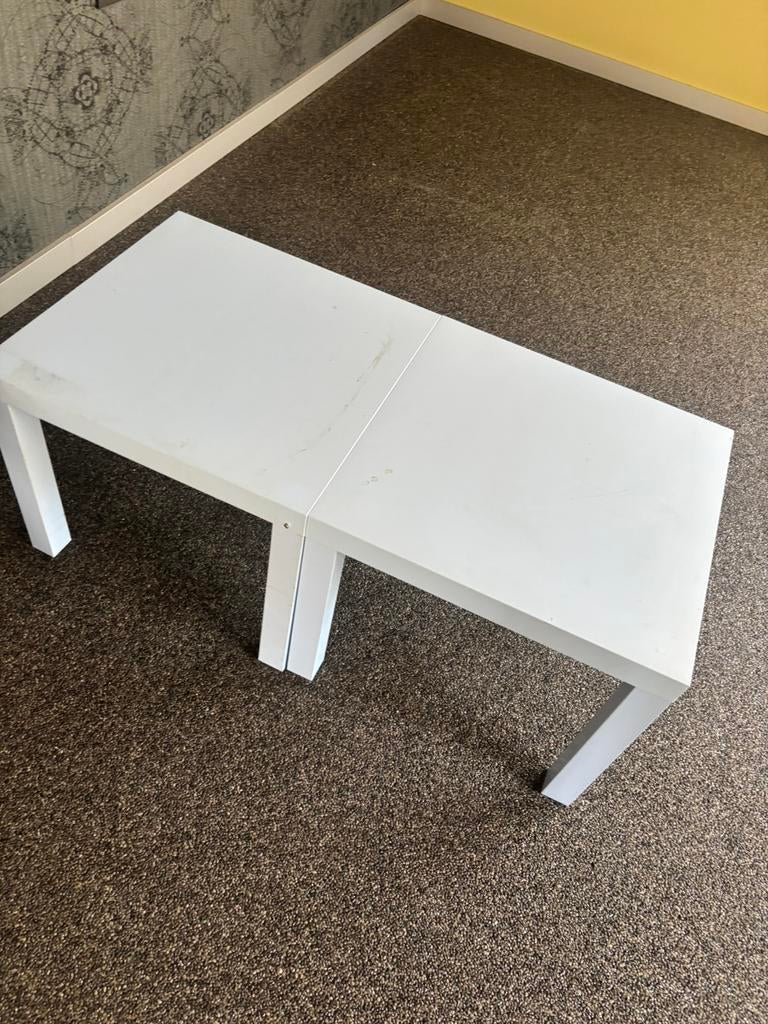 Houten tafeltjes, Ophalen, Gebruikt