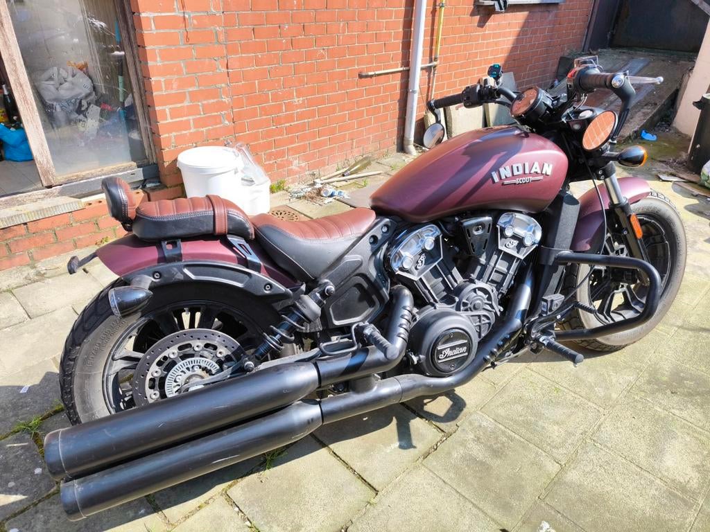 Indian scout bobber, 2 cilinders, Nieuw, Particulier, Meer dan 35 kW