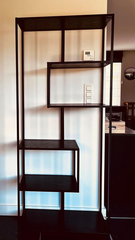 Industriële meubelset: kapstok + kast + sidetable)m, Maison & Meubles, Accessoires pour la Maison | Portemanteaux, Bois, Enlèvement