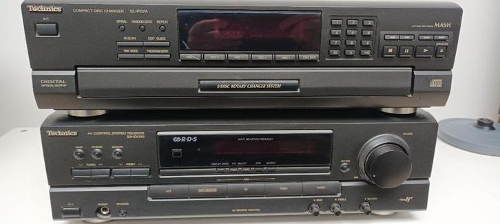 Technics SA-EX 140 et Technics SL-PD7A, TV, Hi-fi & Vidéo, Amplificateurs & Ampli-syntoniseurs, Utilisé, Stéréo, 120 watts ou plus
