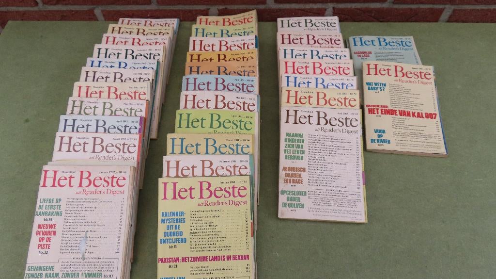 Reader's Digest maandblad "Het Beste", Boeken, Ophalen, Gelezen