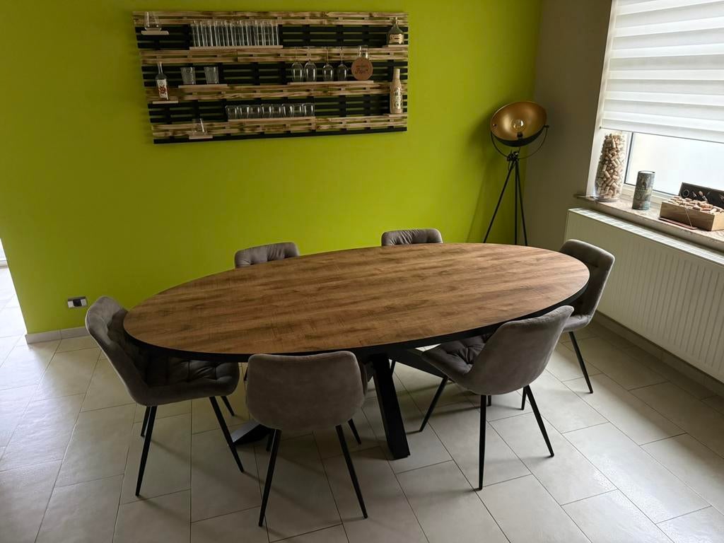 Table salle à manger + chaises, Ophalen, Zo goed als nieuw