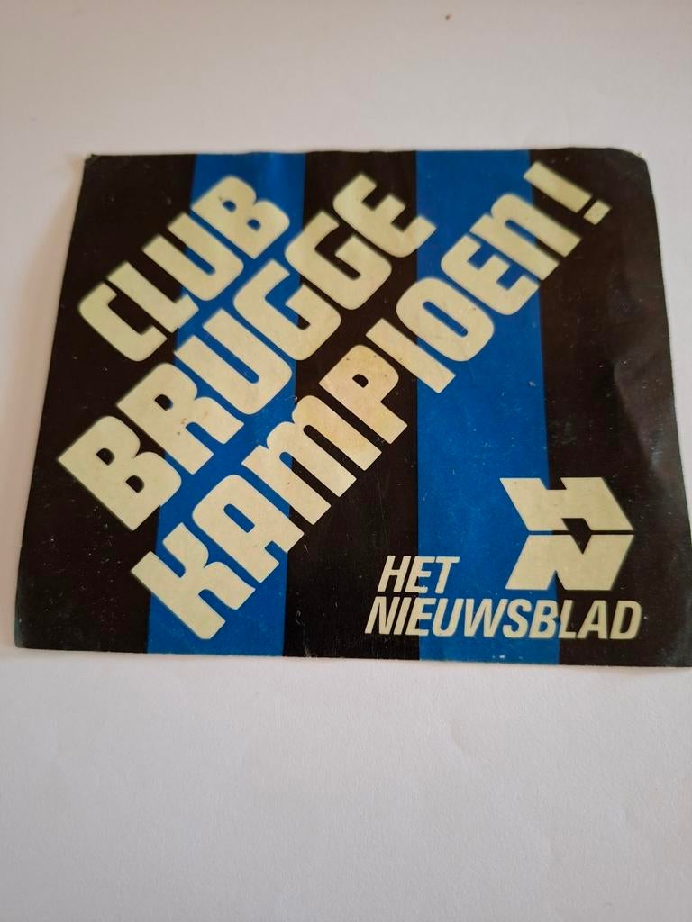 Autocollant champion du Club de Bruges | Het Nieuwsblad, Enlèvement ou Envoi