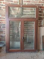 Châssis meranti double ouvrant oscillo-battant 96x147, Double vitrage, 120 à 160 cm, Fenêtre de façade ou Vitre, Enlèvement