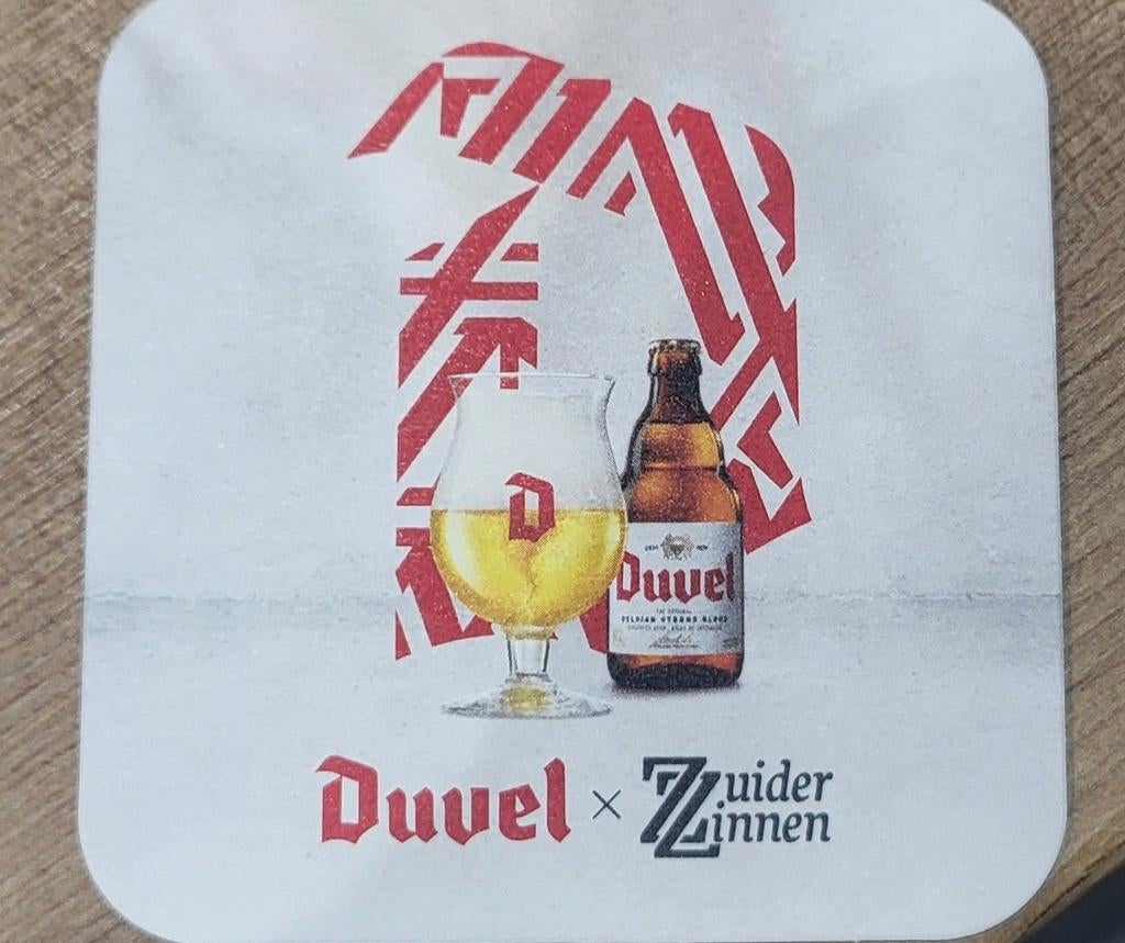 Duvel bierviltje Zuiderzinnen, Ophalen of Verzenden, Duvel