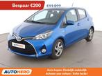 Toyota Yaris 1.5 Hybrid France (bj 2015, automaat), Auto's, Gebruikt, Zwart, Blauw, 2400 kg