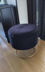 Zwarte poef, Huis en Inrichting, Zetels | Voetbanken en poefs, Ophalen, Zo goed als nieuw