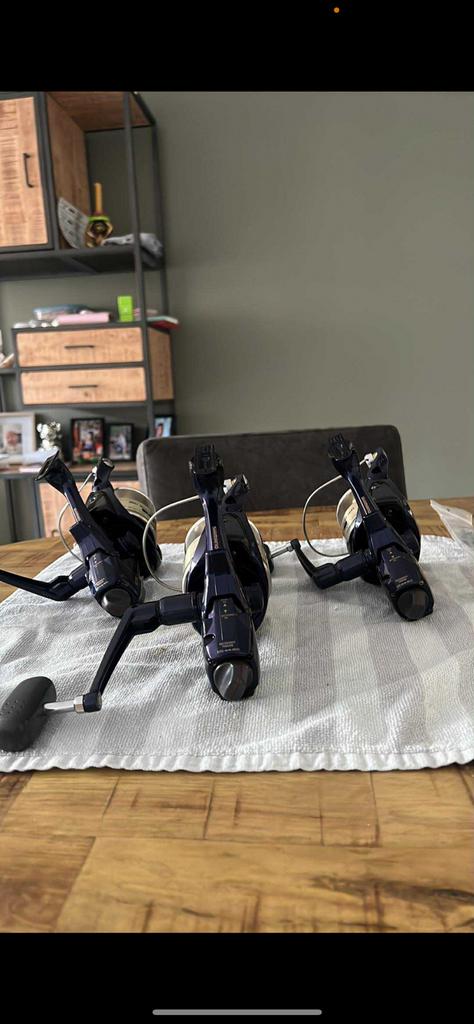 À vendre 3 moulins Shimano Big L, Enlèvement ou Envoi, Comme neuf