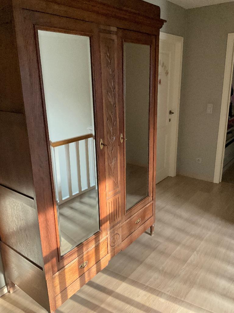 Kleerkast met 2 spiegels, 100 à 150 cm, Enlèvement, Utilisé, 200 cm ou plus