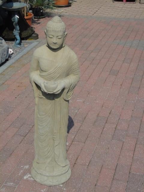 Boeddha staand in steen, superprijs, Tuin en Terras, Tuinbeelden, Nieuw, Boeddhabeeld, Steen, Ophalen