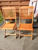 2 teak tuinstoelen Bristol, Enlèvement, Bois, Pliant
